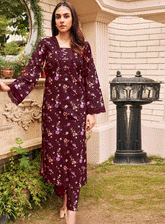 Rang By Motifz Printed Khaddar Unstitched 2 Piece Suit - MTF23DPK MWU-4532 GULBAHAR