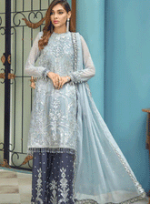 Rangrez By Zarif Embroidered Chiffon Unstitched 3 Piece Suit - ZR-09 SERENE