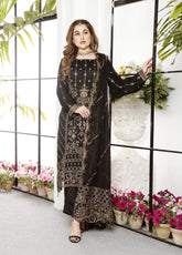 Ranjhana by Schick Luxury Embroidered Chiffon 3 Piece Semi Stitch Suit SDH24RC-01