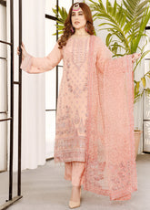 Ranjhana by Schick Luxury Embroidered Chiffon 3 Piece Semi Stitch Suit SDH24RC-02