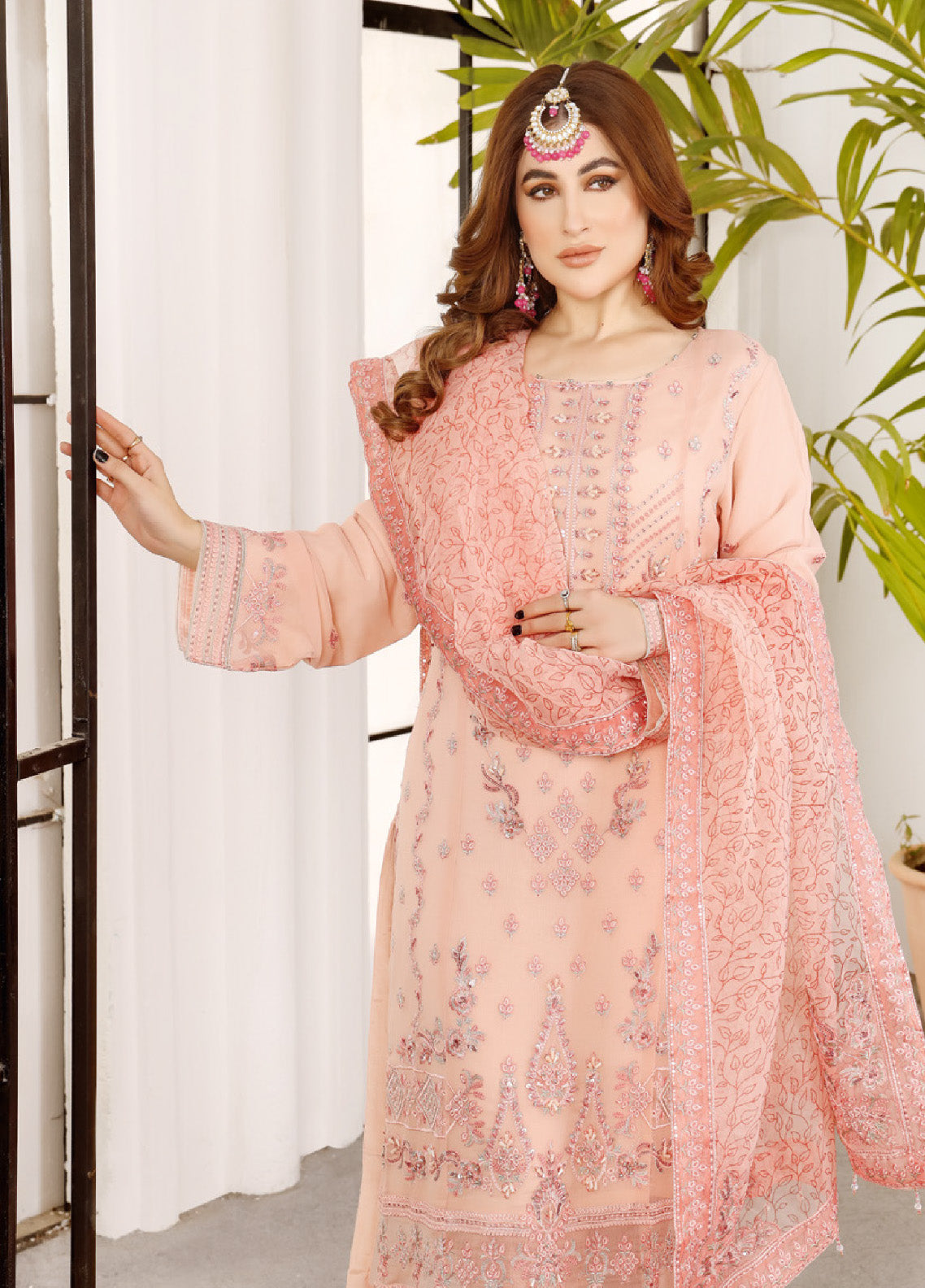 Ranjhana by Schick Luxury Embroidered Chiffon 3 Piece Semi Stitch Suit SDH24RC-02 Ranjhana by Schick Luxury Embroidered Chiffon 3 Piece Semi Stitch Suit SDH24RC-02