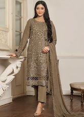 Rashq By Justuju Embroidered Chiffon Stitched 3 Piece Suit - JU24RQ 01