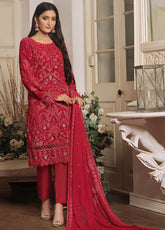Rashq By Justuju Embroidered Chiffon Stitched 3 Piece Suit - JU24RQ 03