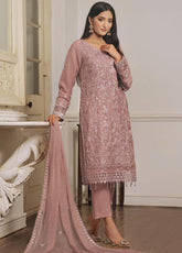 Rashq By Justuju Embroidered Chiffon Stitched 3 Piece Suit - JU24RQ 04