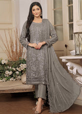 Rashq By Justuju Embroidered Chiffon Stitched 3 Piece Suit - JU24RQ 06