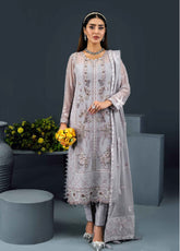 Reena By Alizeh Fashion Embroidered Chiffon 3 Piece Unstitched Suits - AFB24R D-01 ASRA