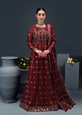 Reena By Alizeh Fashion Embroidered Chiffon 3 Piece Unstitched Suits - AFB24R D-02 AYLIN