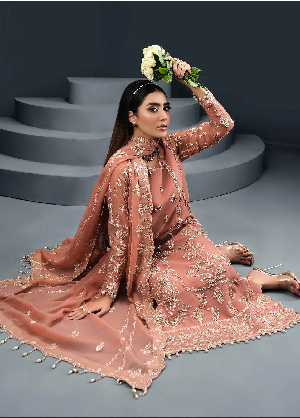 Reena By Alizeh Fashion Embroidered Chiffon 3 Piece Unstitched Suits - AFB24R D-04 ISLA Reena By Alizeh Fashion Embroidered Chiffon 3 Piece Unstitched Suits - AFB24R D-04 ISLA