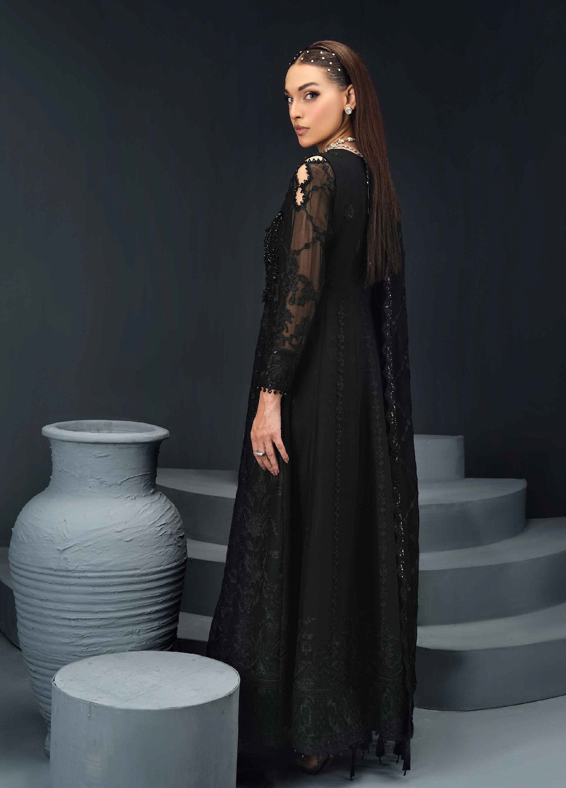 Reena By Alizeh Fashion Embroidered Chiffon 3 Piece Unstitched Suits - AFB24R D-05 ZOHREH Reena By Alizeh Fashion Embroidered Chiffon 3 Piece Unstitched Suits - AFB24R D-05 ZOHREH