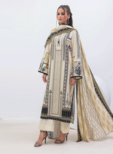Regalia By Gul Ahmed Printed Khaddar Unstitched 3 Piece Suit - GA23RW WR32014