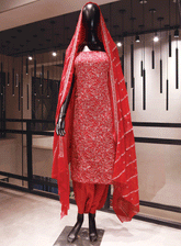 Royal Fashion Embroidered Chiffon Unstitched 2 Piece Suit - RF23EE ET2407-3