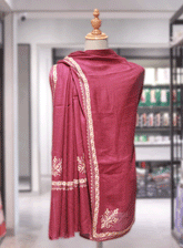 Royal Fashion Embroidered Woolen Shawl - RF23SH A6AN058-5
