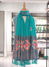 Royal Fashion Embroidered Woolen Shawl - RF23SH A6JA045