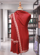 Royal Fashion Embroidered Woolen Shawl - RF23SH A6PAT316-2