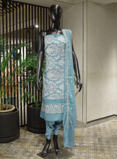 Royal Fashions Embroidered Chiffon Unstitched 2 Piece Suit - ET2272 Feroze