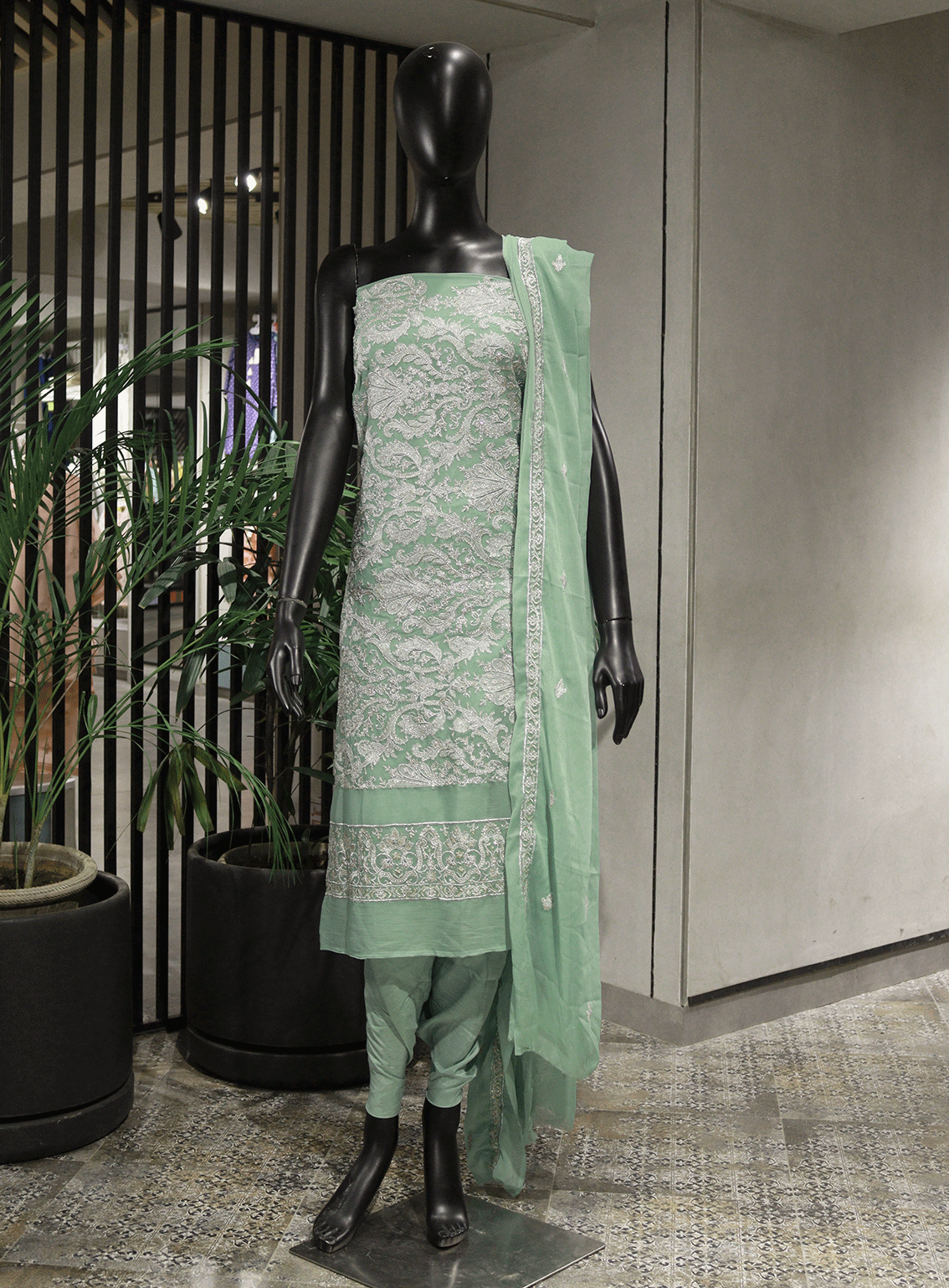 Royal Fashions Embroidered Chiffon Unstitched 2 Piece Suit - ET2272 Green Royal Fashions Embroidered Chiffon Unstitched 2 Piece Suit - ET2272 Green