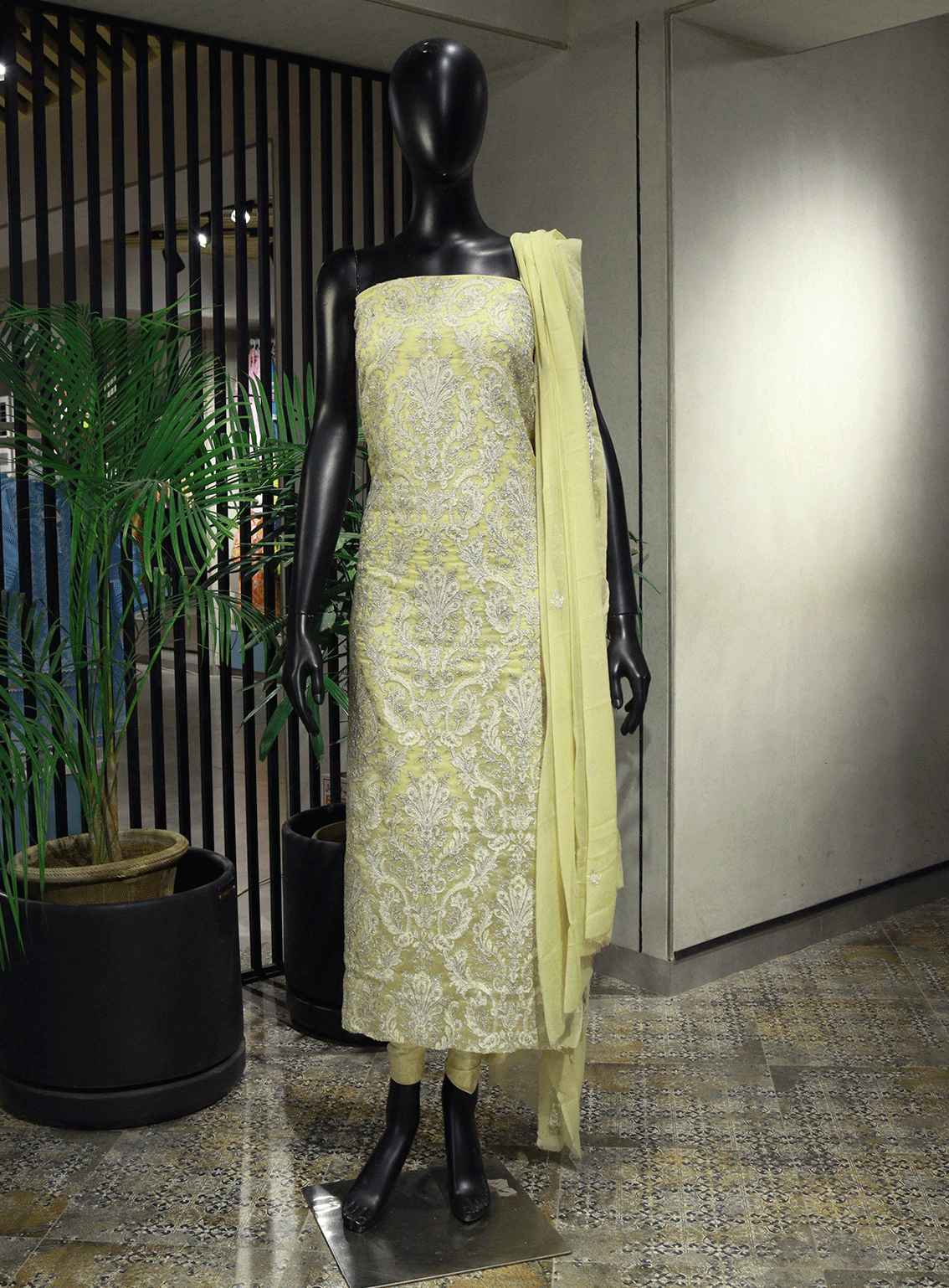 Royal Fashions Embroidered Chiffon Unstitched 2 Piece Suit - ET2272 Lemon Royal Fashions Embroidered Chiffon Unstitched 2 Piece Suit - ET2272 Lemon