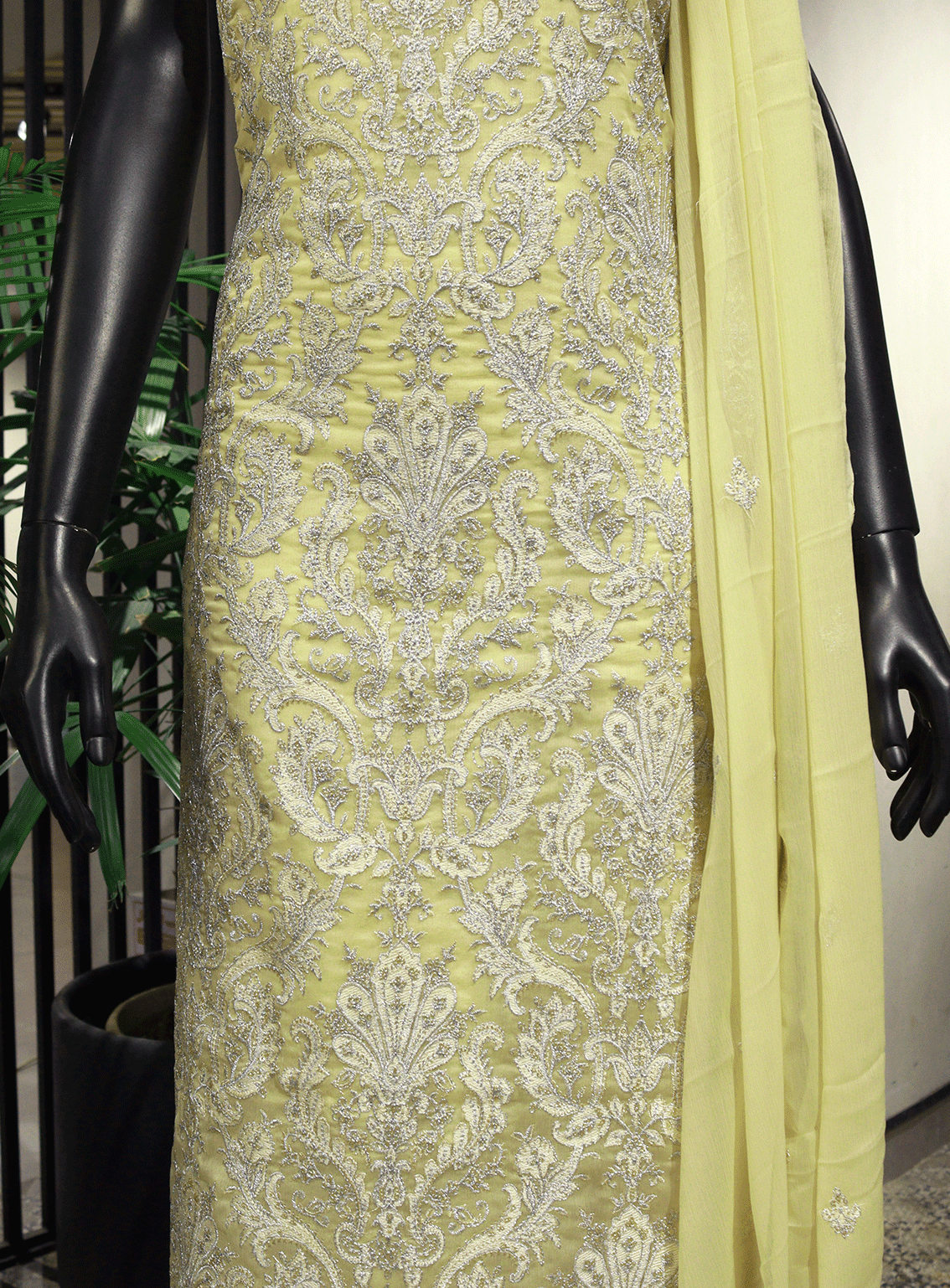 Royal Fashions Embroidered Chiffon Unstitched 2 Piece Suit - ET2272 Lemon Royal Fashions Embroidered Chiffon Unstitched 2 Piece Suit - ET2272 Lemon