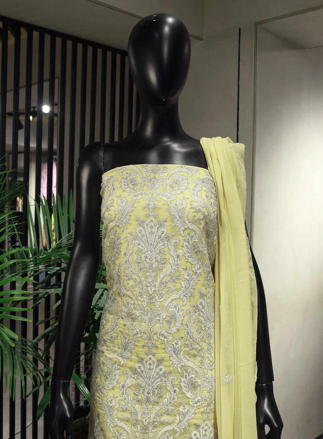 Royal Fashions Embroidered Chiffon Unstitched 2 Piece Suit - ET2272 Lemon Royal Fashions Embroidered Chiffon Unstitched 2 Piece Suit - ET2272 Lemon