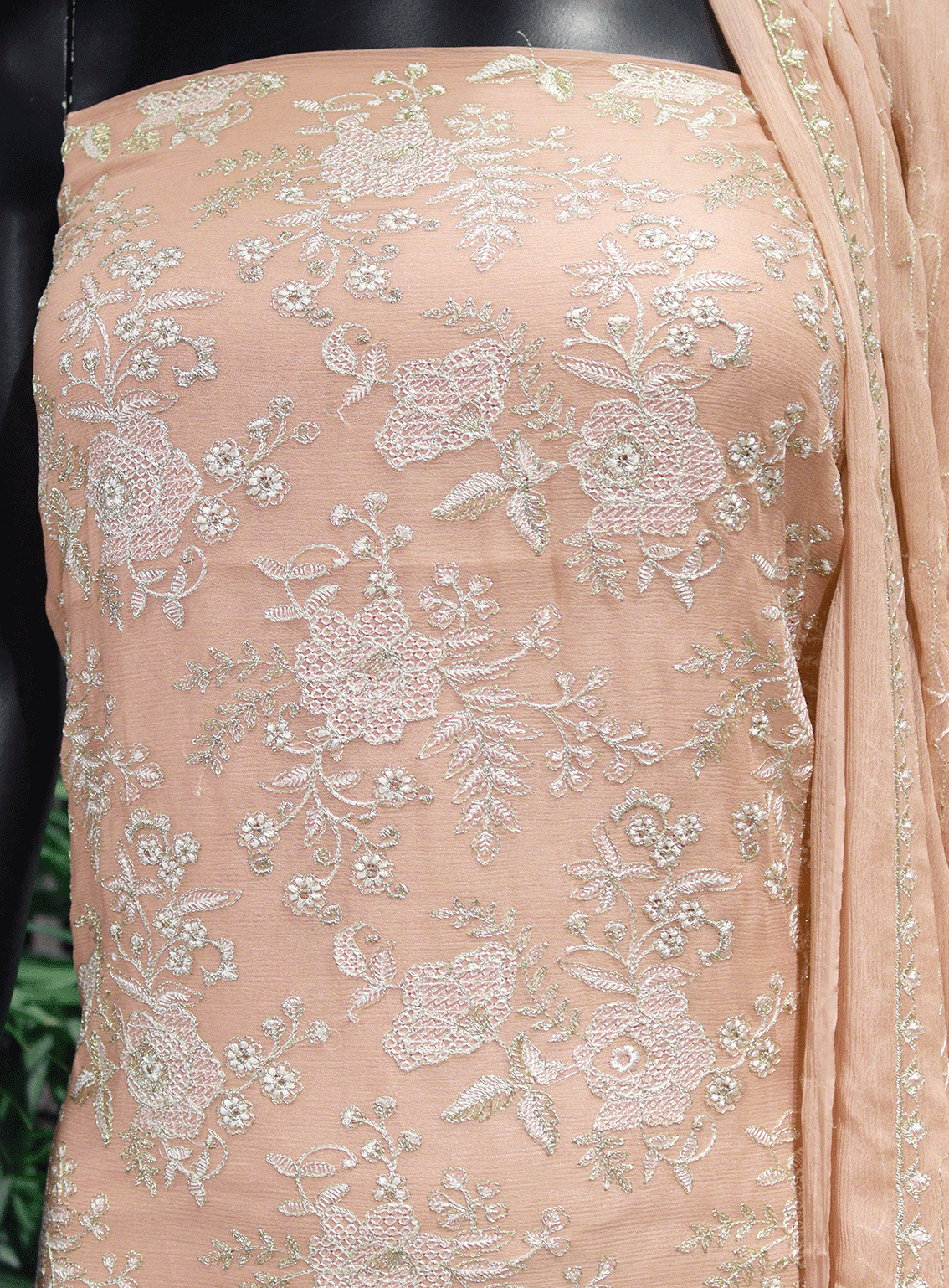 Royal Fashions Embroidered Chiffon Unstitched 2 Piece Suit - ET2514 Pink Royal Fashions Embroidered Chiffon Unstitched 2 Piece Suit - ET2514 Pink