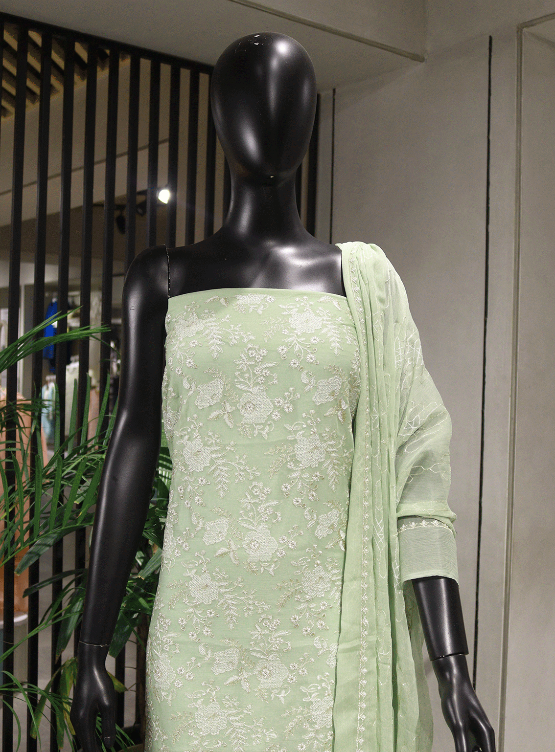 Royal Fashions Embroidered Chiffon Unstitched 2 Piece Suit - ET2514 Pista Green Royal Fashions Embroidered Chiffon Unstitched 2 Piece Suit - ET2514 Pista Green