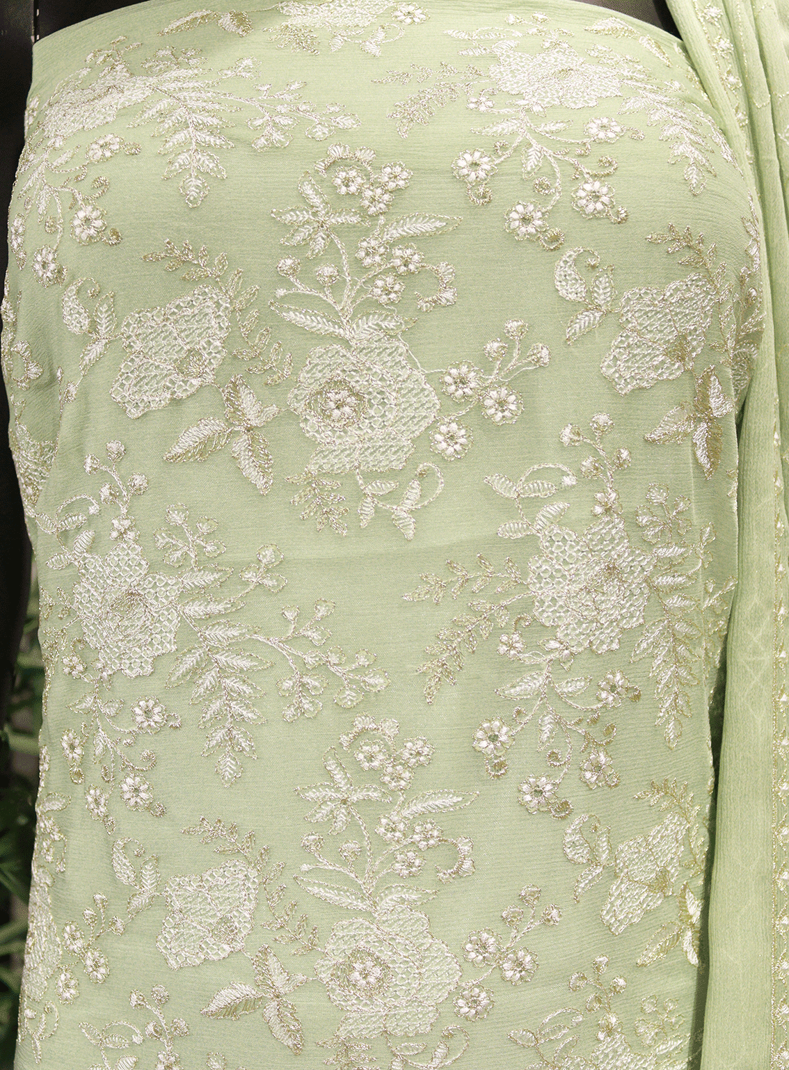 Royal Fashions Embroidered Chiffon Unstitched 2 Piece Suit - ET2514 Pista Green Royal Fashions Embroidered Chiffon Unstitched 2 Piece Suit - ET2514 Pista Green