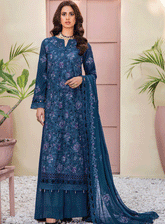 Rumli By Humdum Embroidered Karandi Unstitched 3 Piece Suit - HD23RK 01