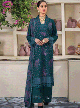 Rumli By Humdum Embroidered Karandi Unstitched 3 Piece Suit - HD23RK 08
