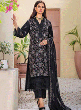 Rumli By Humdum Embroidered Karandi Unstitched 3 Piece Suit - HD23RK 09