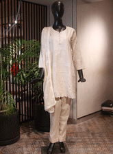 SNSC Embroidered Cotton Stitched 3 Piece Suit - SNSC23FE 116-2