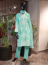SNSC Embroidered Cotton Stitched 3 Piece Suit - SNSC23FE 515-1