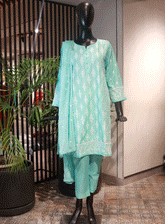 SNSC Embroidered Cotton Stitched 3 Piece Suit - SNSC23FE C789