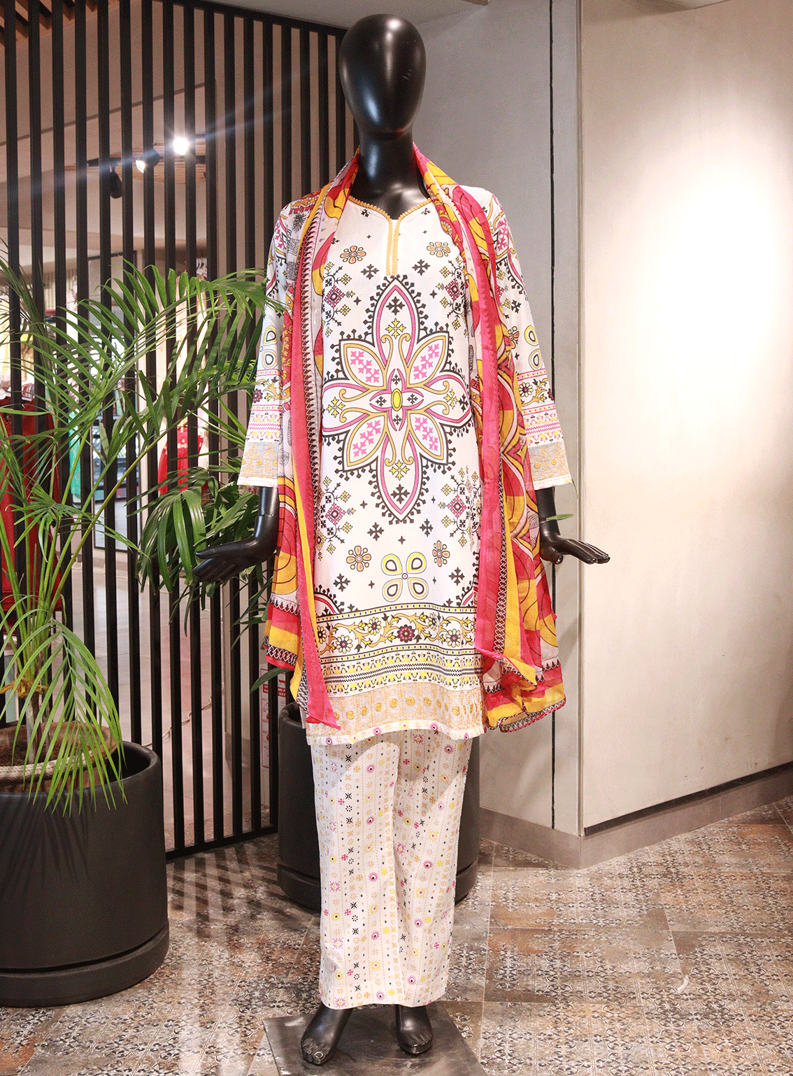 SNSC Embroidered Cotton Stitched 3 Piece Suit - SNSC23FE CB21-1 SNSC Embroidered Cotton Stitched 3 Piece Suit - SNSC23FE CB21-1