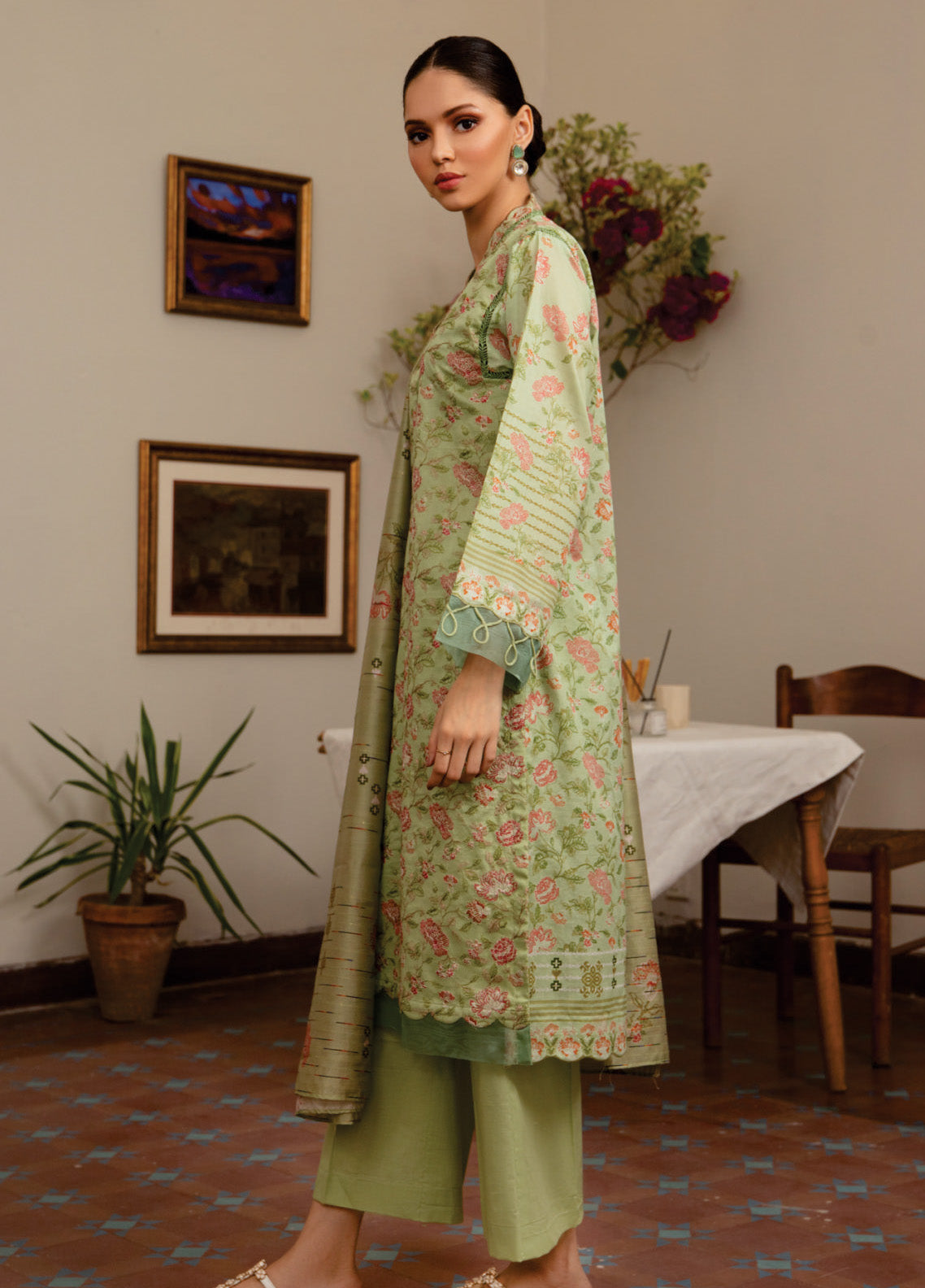 Sahl by Rashid Textile Luxury Embroidered Lawn 3 Piece Unstitched Suit RT24SL-7438 Sahl by Rashid Textile Luxury Embroidered Lawn 3 Piece Unstitched Suit RT24SL-7438