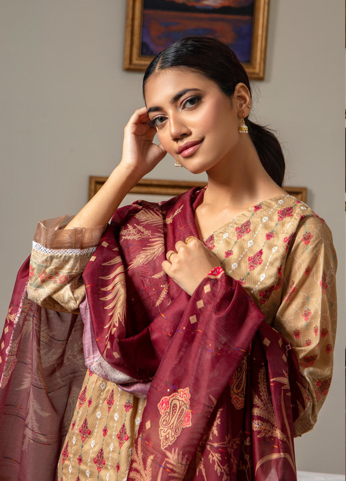 Sahl by Rashid Textile Luxury Embroidered Lawn 3 Piece Unstitched Suit RT24SL-7439 Sahl by Rashid Textile Luxury Embroidered Lawn 3 Piece Unstitched Suit RT24SL-7439
