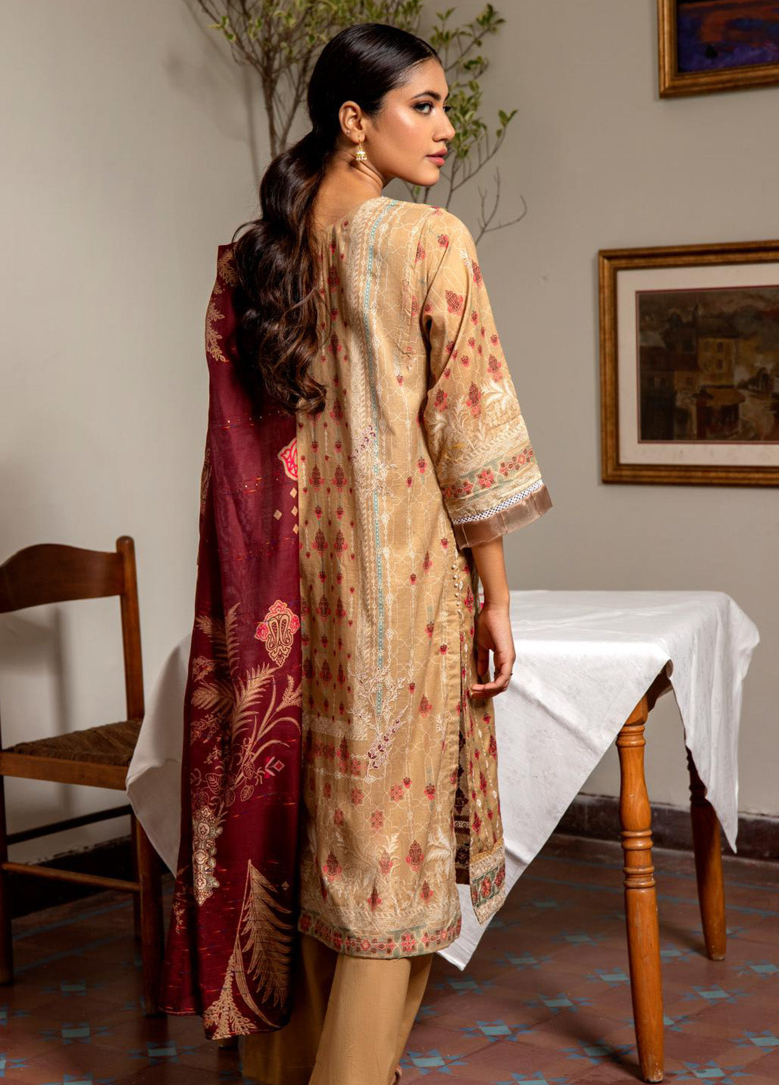 Sahl by Rashid Textile Luxury Embroidered Lawn 3 Piece Unstitched Suit RT24SL-7439 Sahl by Rashid Textile Luxury Embroidered Lawn 3 Piece Unstitched Suit RT24SL-7439