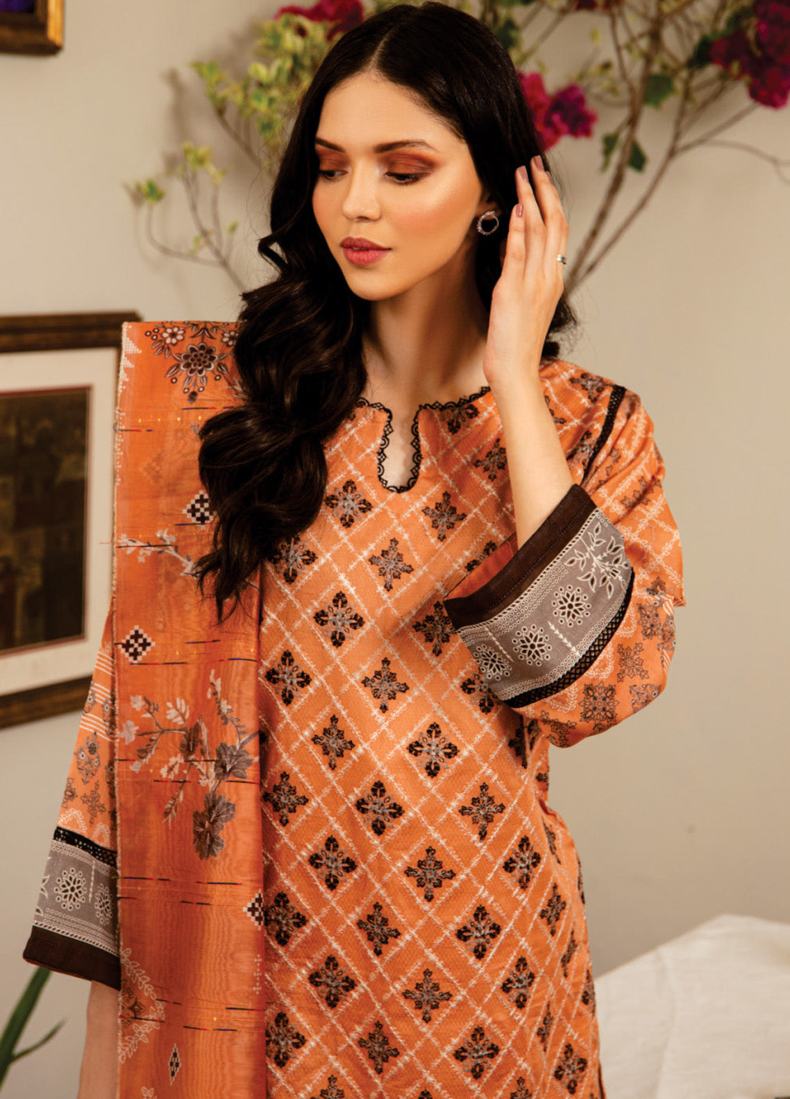 Sahl by Rashid Textile Luxury Embroidered Lawn 3 Piece Unstitched Suit RT24SL-7440 Sahl by Rashid Textile Luxury Embroidered Lawn 3 Piece Unstitched Suit RT24SL-7440