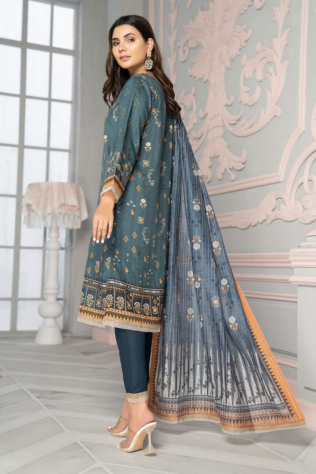 Rashid Unstitched 3 Piece D#6971 Rashid Unstitched 3 Piece D#6971
