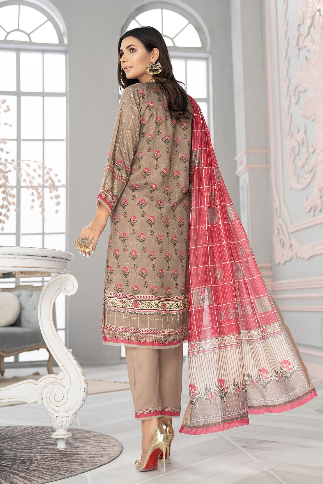 Rashid Unstitched 3 Piece D#6980 Rashid Unstitched 3 Piece D#6980