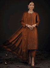 Saqafat By Schick Embroidered Karandi Unstitched 3 Piece Suit - SCK23SK 07