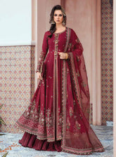 Sateen By Maria B Embroidered Cotton Satin Unstitched 3 Piece Suits - 08