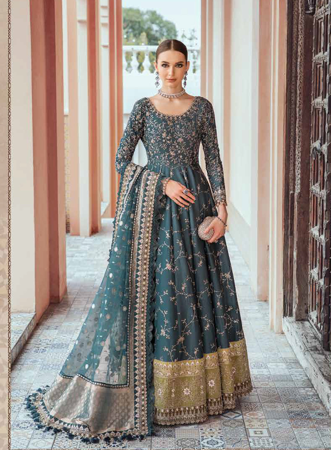 Sateen By Maria B Embroidered Cotton Satin Unstitched Piece