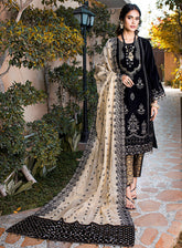 Schick Embroidered Velvet Unstitched 3 Piece Suit - 03