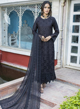 Schick Embroidered Viscose Linen Unstitched 3 Piece Suit - 01