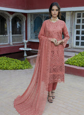 Schick Embroidered Viscose Linen Unstitched 3 Piece Suit - 02