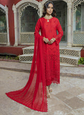 Schick Embroidered Viscose Linen Unstitched 3 Piece Suit - 07