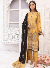 Sensation By Aalaya Embroidered Staple Unstitched 3 Piece Suit - 01