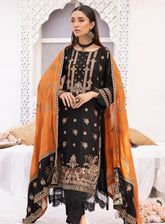 Sensation By Aalaya Embroidered Staple Unstitched 3 Piece Suit - 02