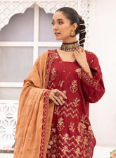 Sensation By Aalaya Embroidered Staple Unstitched 3 Piece Suit - 04