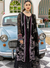 Shafaq By Flossie Embroidered Chiffon Unstitched 3 Piece Suit - 707 Mystique